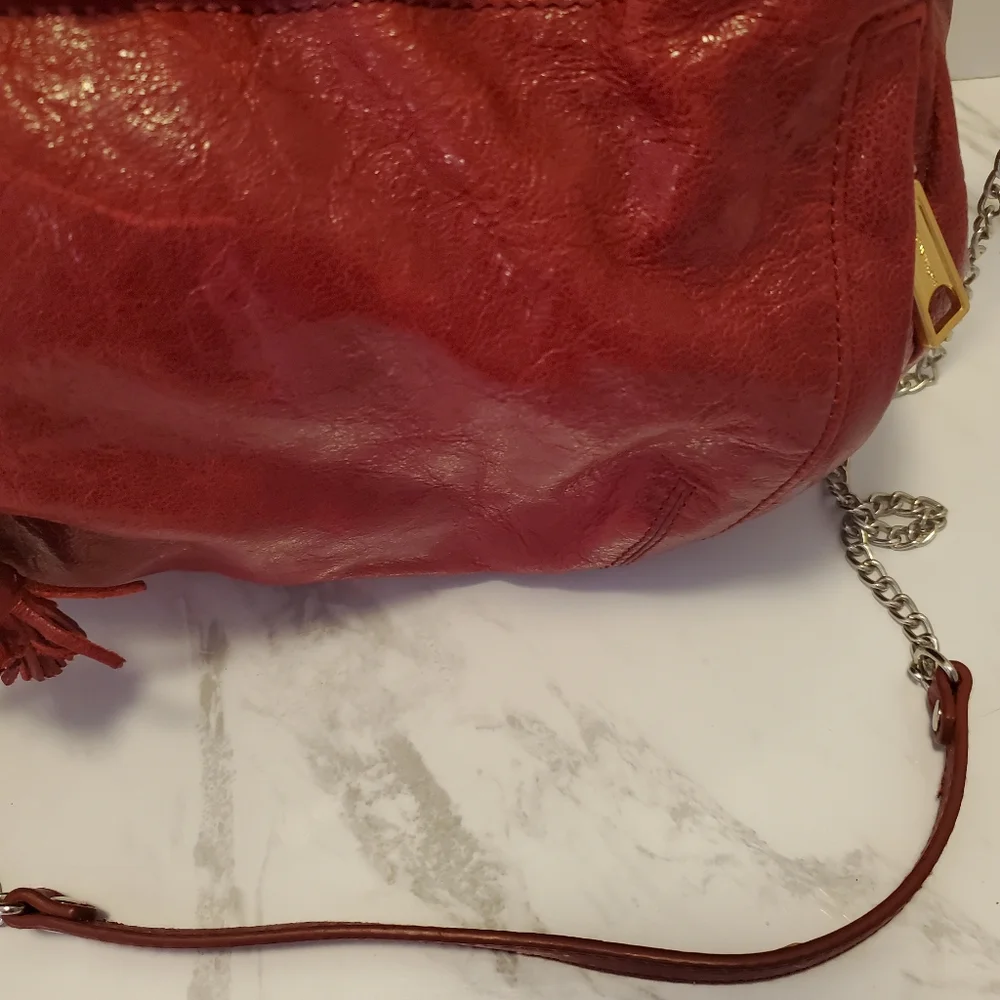 Red Leather Hobo By Rebecca MINKOFF